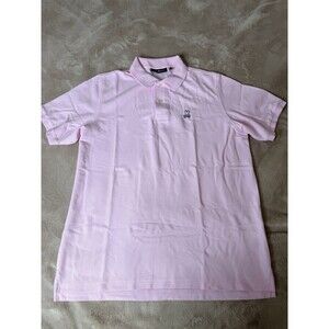 Psycho Bunny Mens Polo Shirt Classic Cotton Regular Fit Polo in Vista Pink,size7